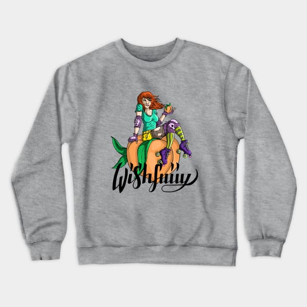 SUPER AWESOME PEACHPIT DERBY CHICK Crewneck Sweatshirt by wishfuiiy